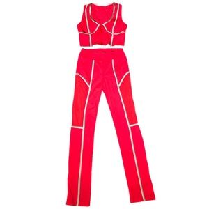 NWOT Mesh Two Piece Activewear Set